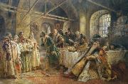 Konstantin Makovsky The kissing custom china oil painting reproduction